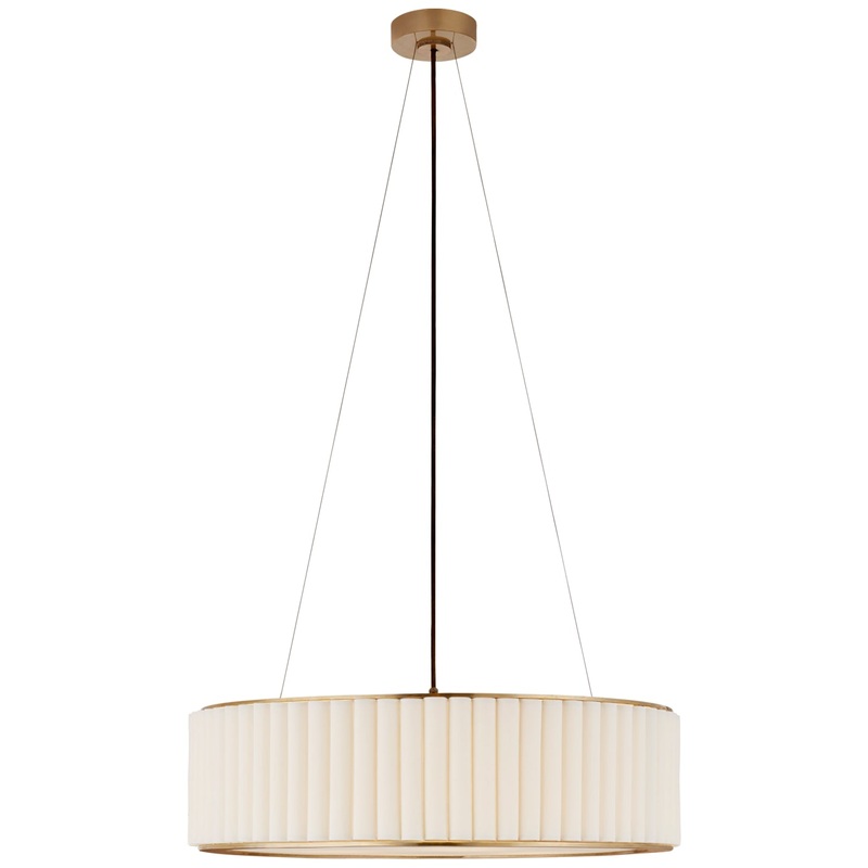 Four Light Pendant from the Palati Collection in Hand-Rubbed Antique Brass Finish by Visual Comfort Signature