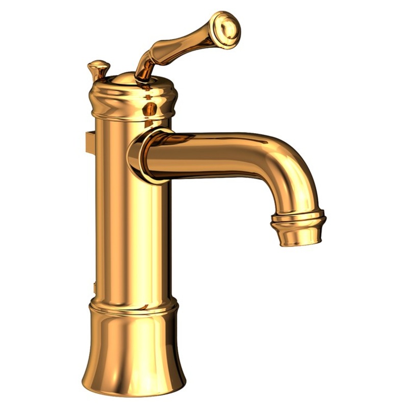 Lavatory Faucet Astor 1 Lever ADA WaterSense Polished Gold PVD 1.2 Gallons per Minute Pop-Up 1 Hole