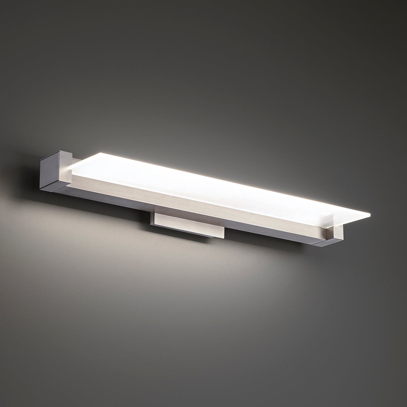 LED Bath from the Spectre Collection in Brushed Nickel Finish by W.A.C. Lighting