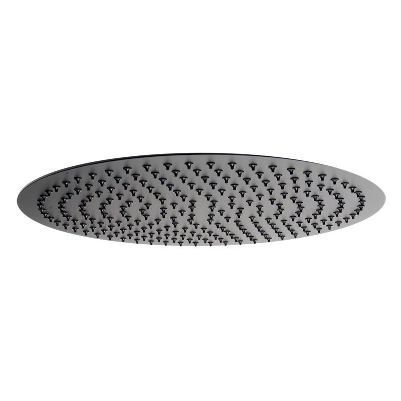 Matte Black Stainless Steel 16″ Round Ultra-Thin Rain Shower Head