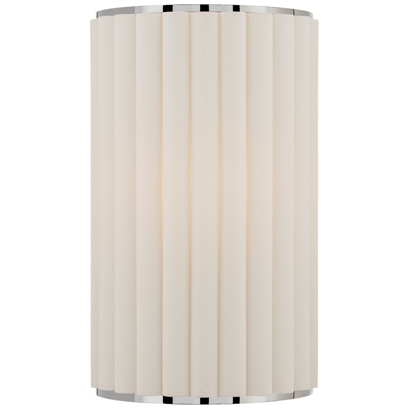 One Light Wall Sconce from the Palati Collection in Polished Nickel Finish by Visual Comfort Signature