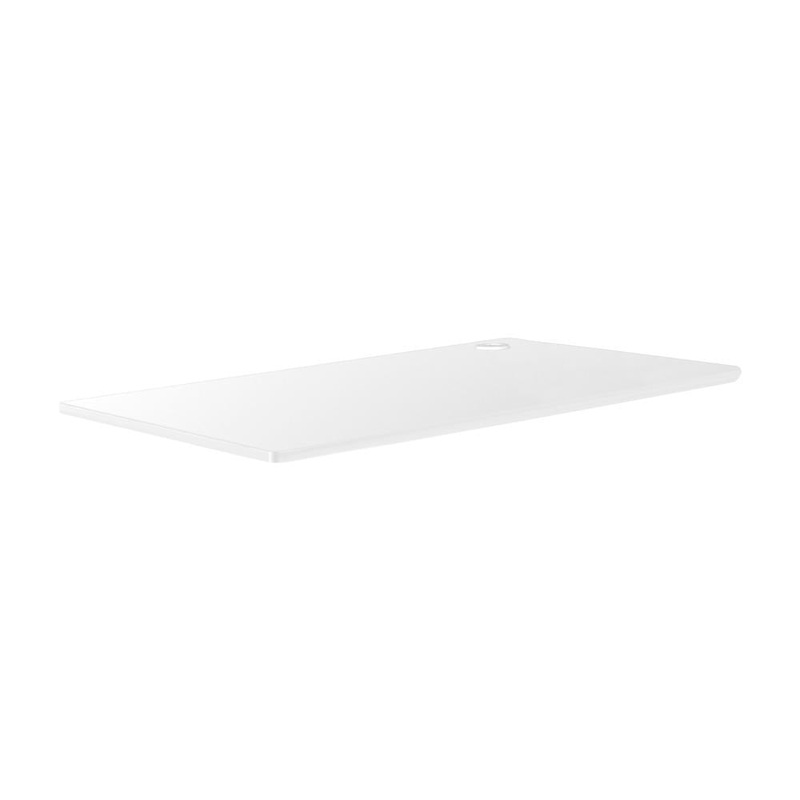 Standing Desk Top with Drilled Hole White 140x70cm