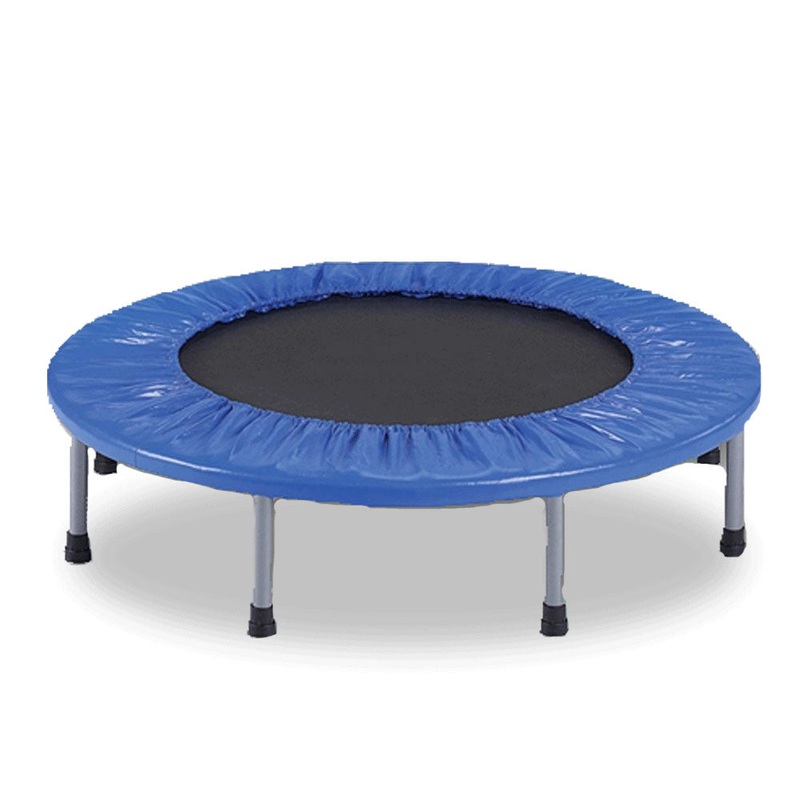 38″ Mini Trampoline Jogger Rebounder Home Gym Workout Fitness Blue