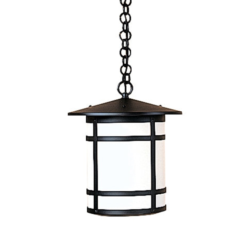 Arroyo BH-11LWO-BK Berkeley One Light Pendant Satin Black