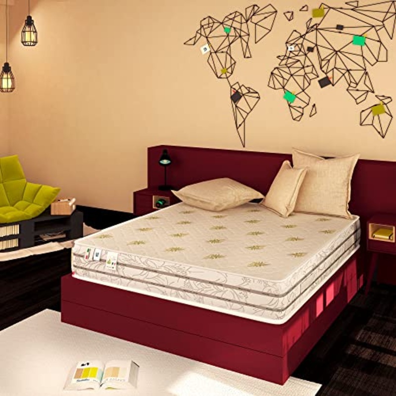 Baldiflex Emporio Materasso Memory Easy Super Top Matrimoniale con Rivestimento in Aloe Vera, Misura 160x190x23 cm + Cuscino Omaggio