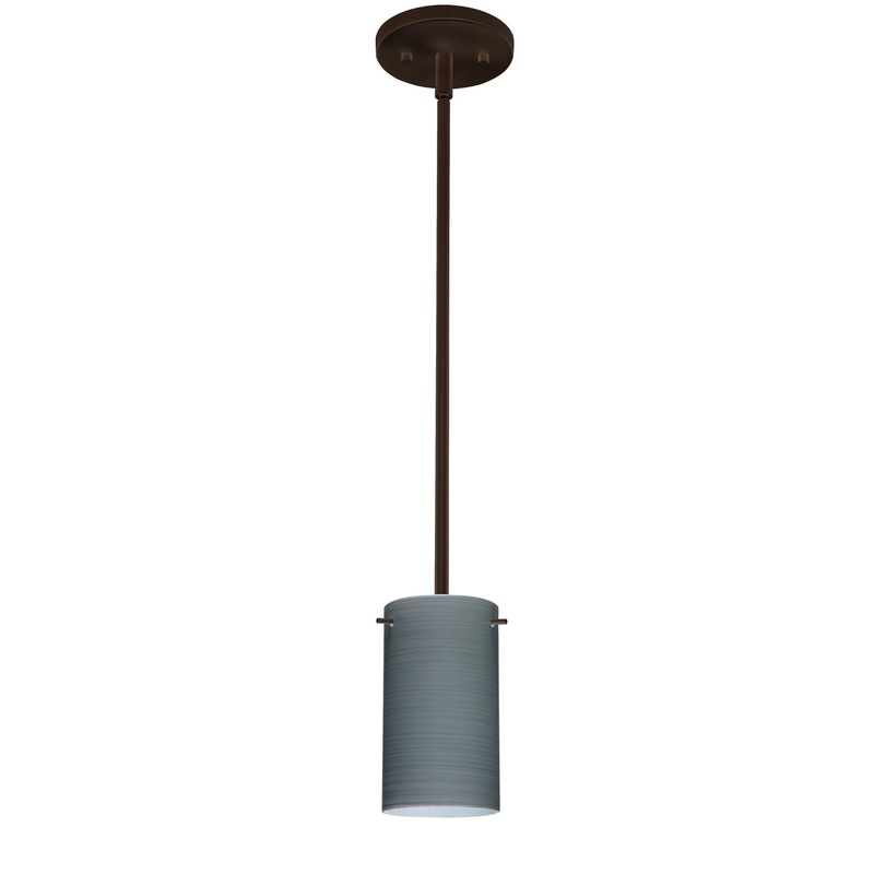 Besa 1TT-4404TN-BR Stilo One Light Pendant Bronze