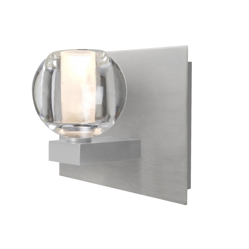 Besa 1WF-BOCACL-SN Boca 3 One Light Vanity Satin Nickel