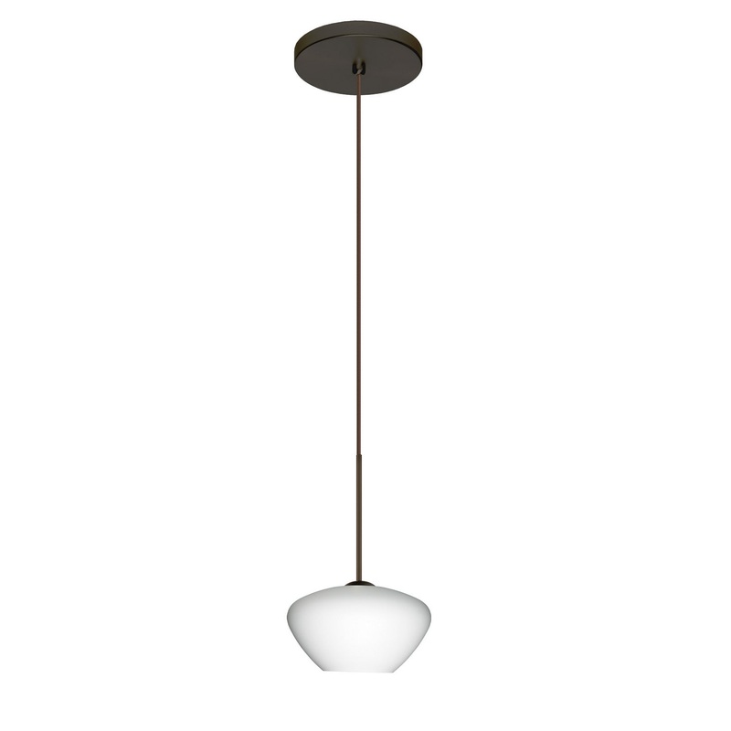 Besa 1XT-541007-LED-BR Peri One Light Pendant Bronze
