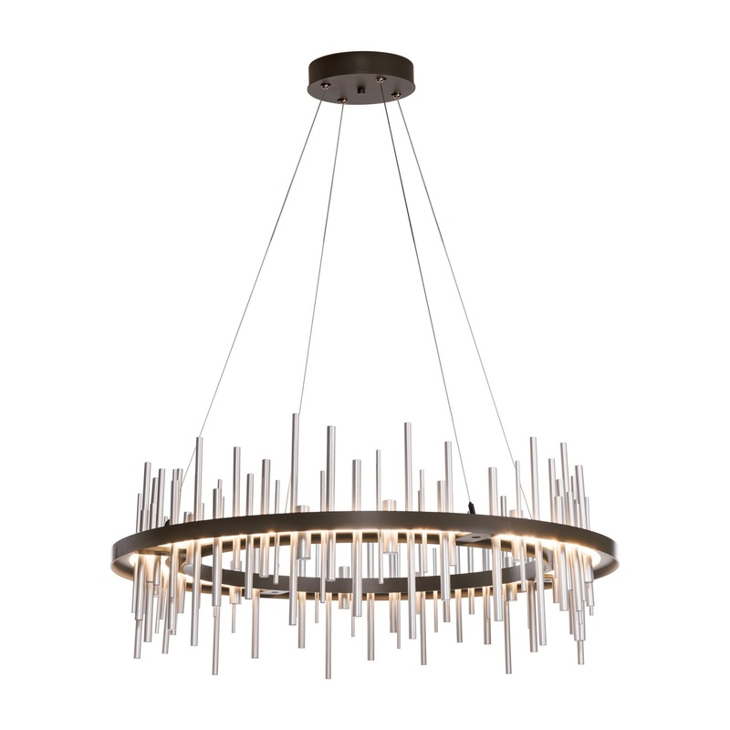 Cityscape Circular LED Pendant Oil Rubbed Bronze Sterling