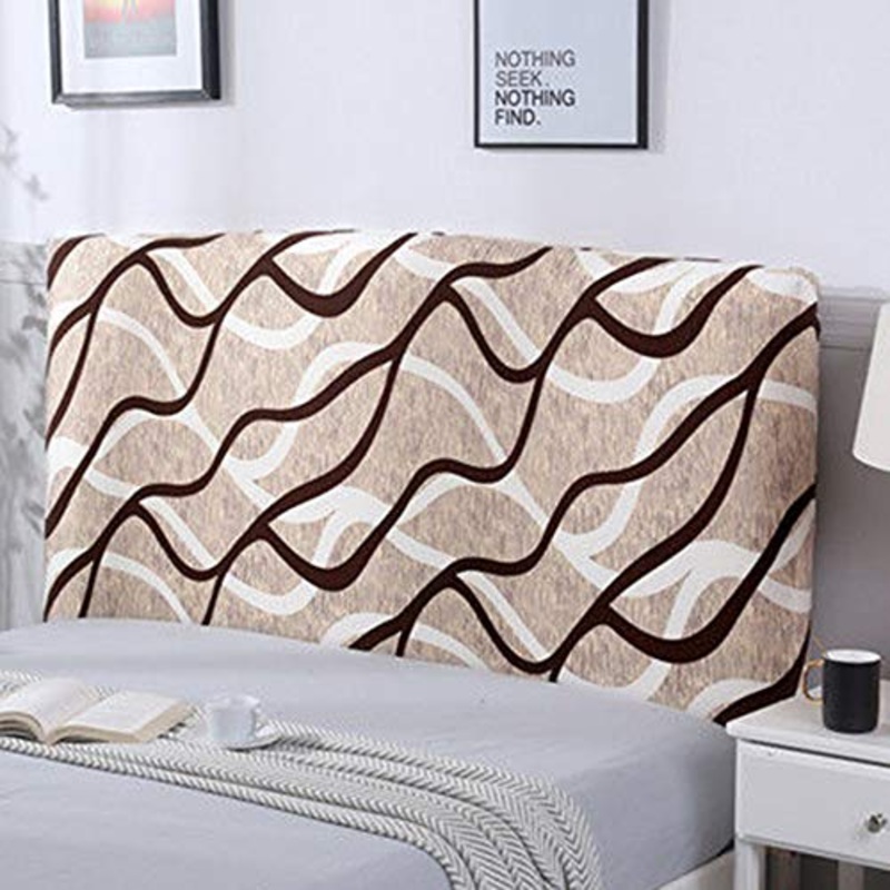 Copri/Copertura Testata Letto Matrimoniale Elastica Fodera,Protezione Copritesta Cover Elastico All-inclusive Coperchio Soft Cotone Copertina,Color2-170~190CM