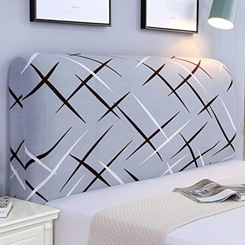 Copri Copertura Testiera Letto Nuovo Fodera Testata Letto Universale Copri Rivestimento Testiere Letto In Tessuto Elasticizzato All-Inclusive Lavabile Disponibile In Tutte Le Stagioni,Q-180X65CM