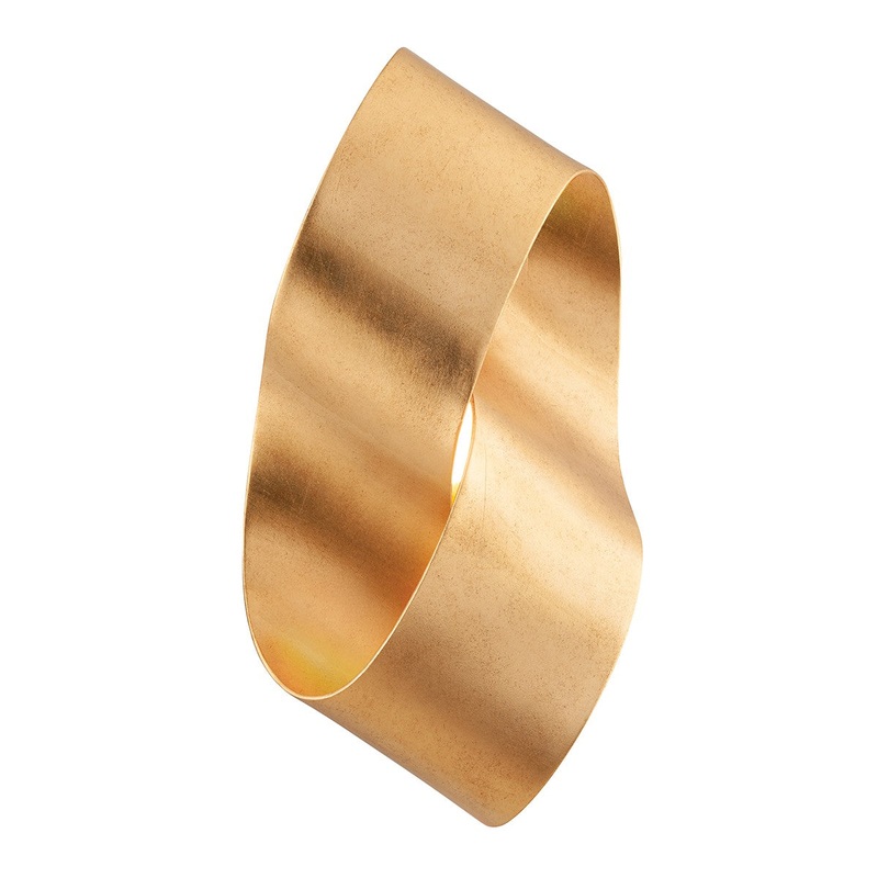 Corbett Lighting 327-01-VGL Lazlo LED Wall Sconce Vintage Gold Leaf