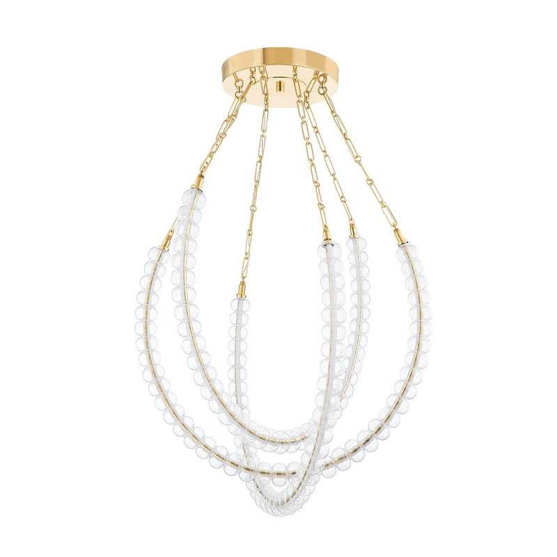 Corbett Lighting 355-36-VB Celeste LED Chandelier Vintage Brass