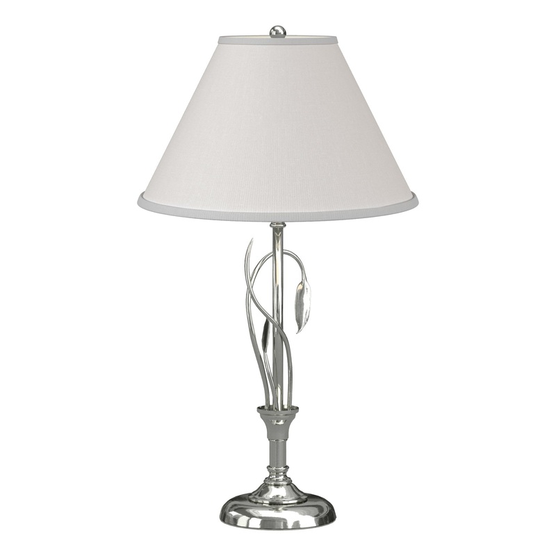 Forged Leaves and Vase Table Lamp Sterling