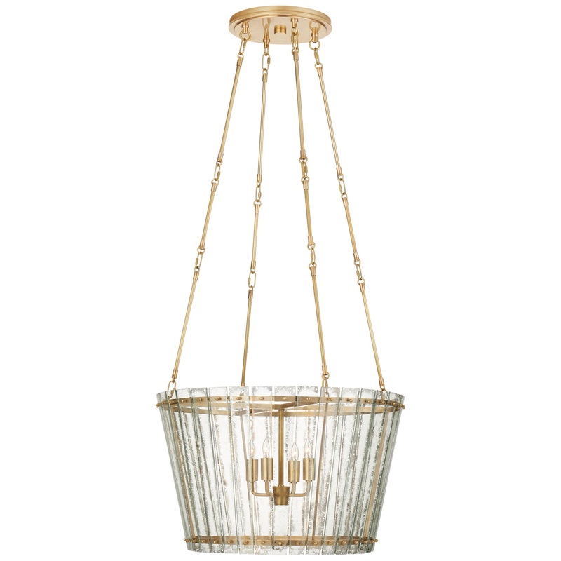 Four Light Chandelier from the Cadence Collection in Hand-Rubbed Antique Brass Finish by Visual Comfort Signature