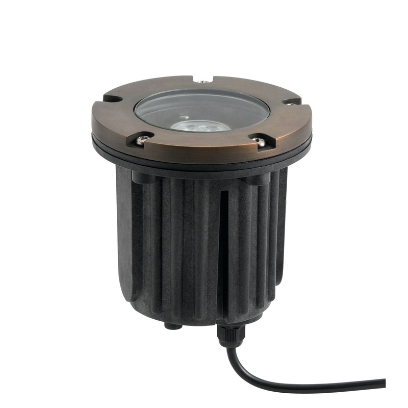 Kichler 15495CBR One Light Inground, Centennial Brass