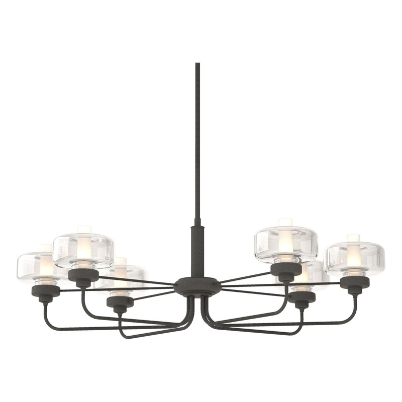 Nola Pendant Natural Iron Clear Glass (ZM)