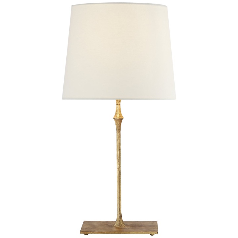 One Light Bedside Lamp from the Dauphine Collection in Gilded Iron Finish by Visual Comfort Signature
