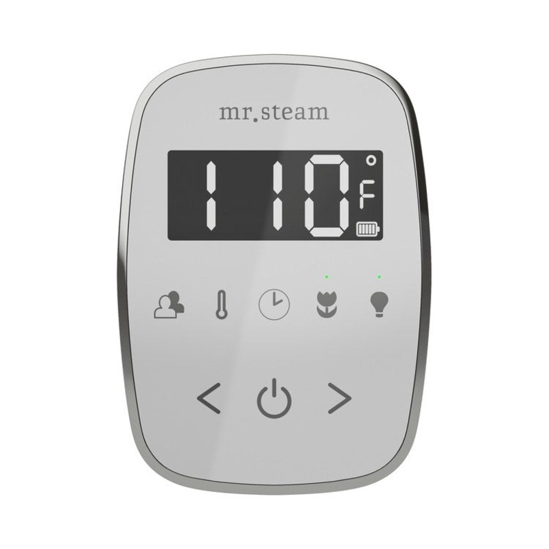 Steam Kit TempoFlex White/White Shower Control with Steamhead for MS90 to MSSUPER3