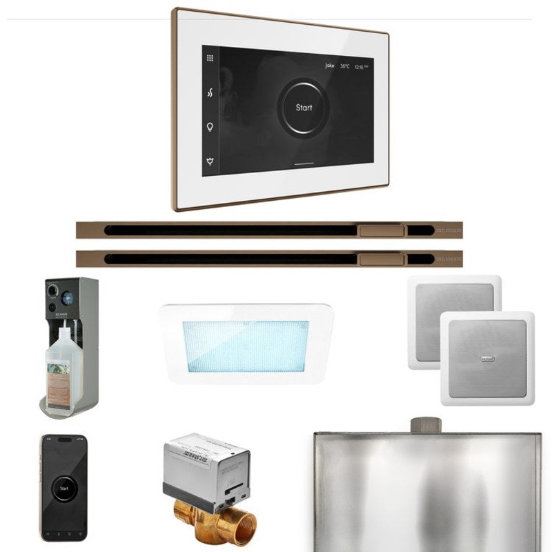 Steam Kit xDream Max Linear White/Nouveau Bronze Control Package for MX4/MX5/MX6