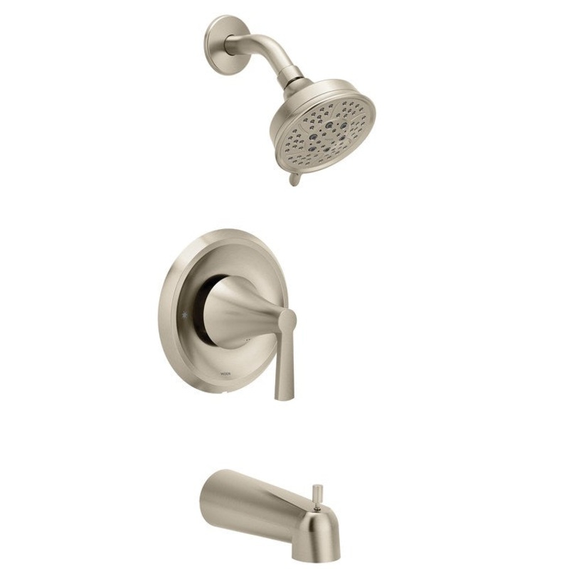 Tub and Shower Trim Jase Posi-Temp 1 Lever Brushed Nickel ADA 1.75 Gallons per Minute 4 Function