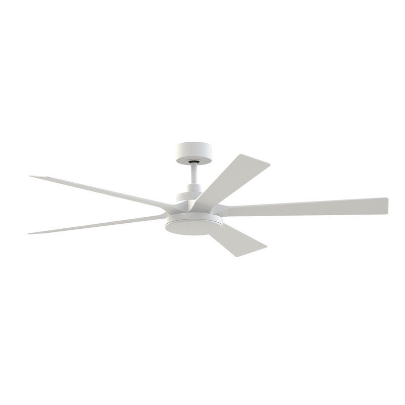 64″Ceiling Fan from the TorchAire 64 Collection in Matte White Finish by Fanimation