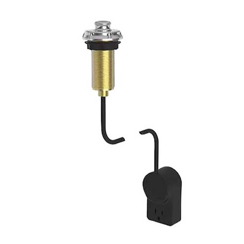 Air Activation Switch Gavin Disposer with Power Adapter Antique Nickel Brass