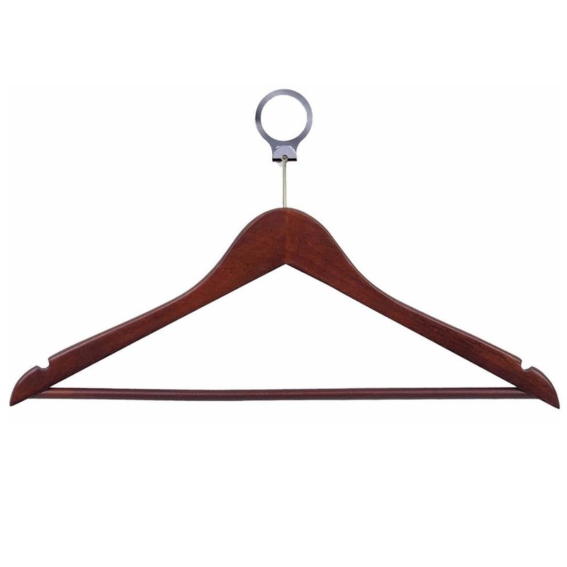 Anti-theft Wooden Cloth Hanger – Brown