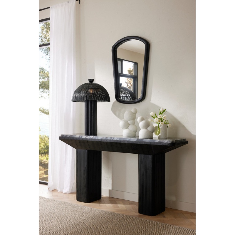 Arteriors PTS15 Como One Light Table Lamp Black/Matte Black/Antique Brass