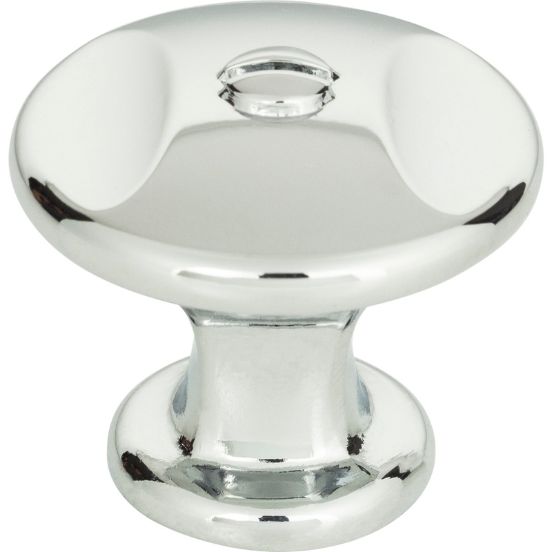 Atlas Homewares Ergo Knob 1 3/8 Inch Polished Chrome