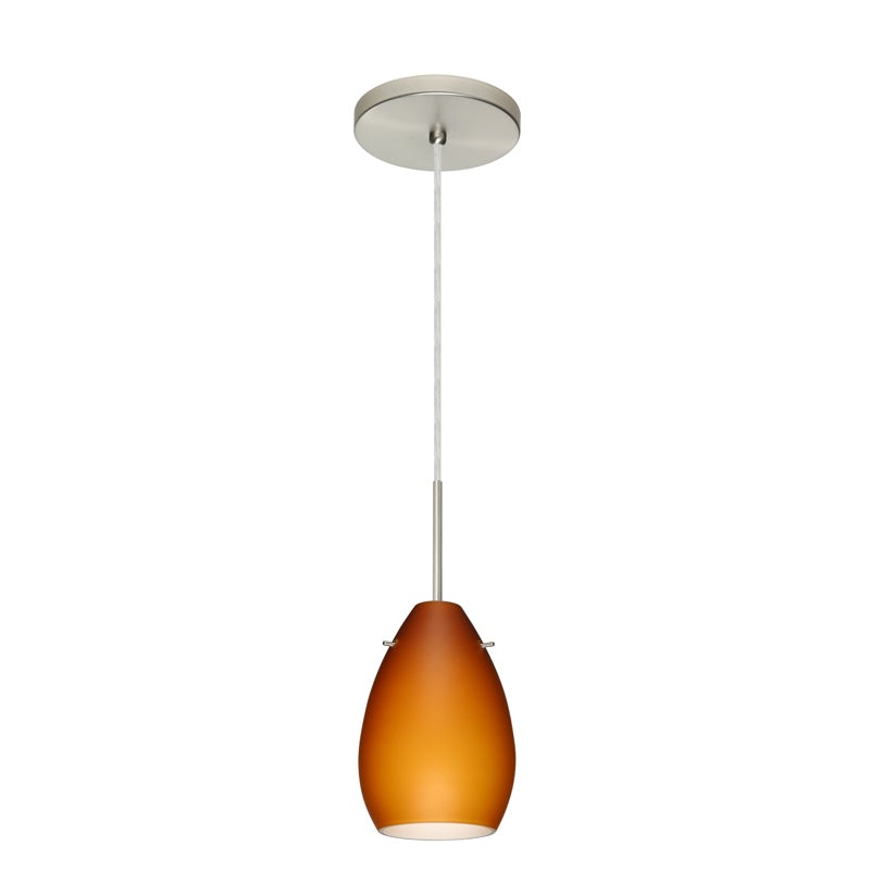 Besa 1BT-171380-SN Pera One Light Pendant Satin Nickel (Discontinued)