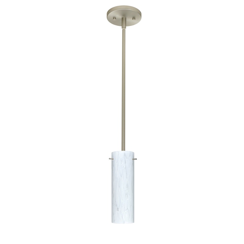 Besa 1TT-493019-HAL-SN Copa One Light Pendant Satin Nickel