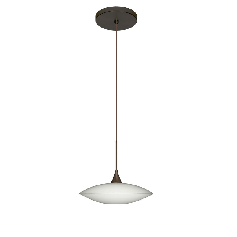 Besa 1XT-629406-LED-BR Spazio One Light Pendant Bronze