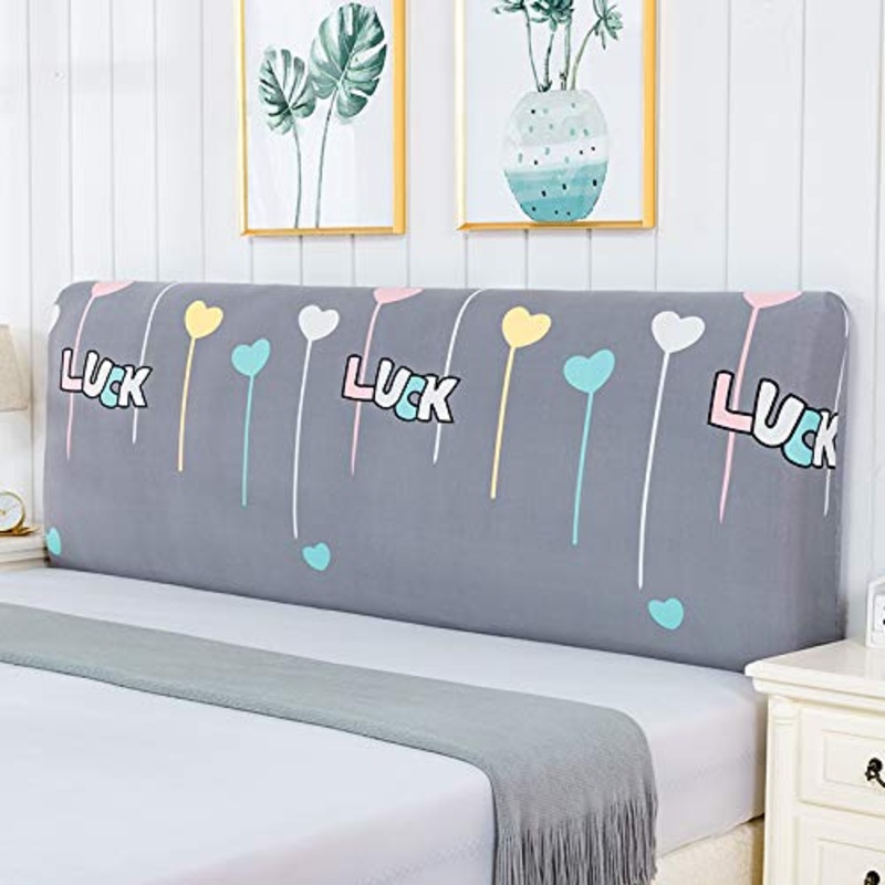 Copri Testata Letto Matrimoniale Elastica Copertura/Copertina Elastica Fodera Elastica Protezione Peluche Testata Addensare Elastico All-inclusive, Fodera Testata Letto Matrimoniale,AM-190cm-210cm