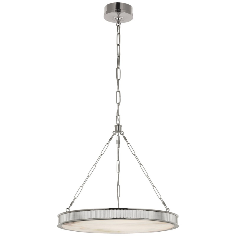 LED Chandelier from the Matthew Collection in Polished Nickel Finish by Visual Comfort Signature