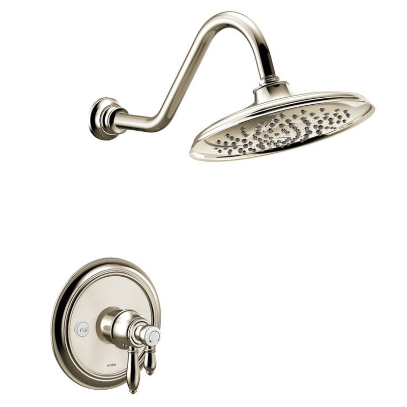 Shower Trim Weymouth M-Core 4-Series 2 Lever Polished Nickel WaterSense ADA 1.75 Gallons per Minute