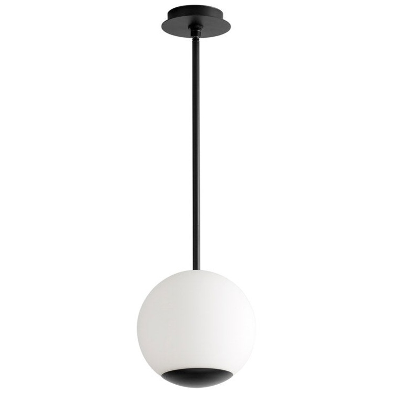 Terra Single-Light 10″ LED Globe Pendant – Black