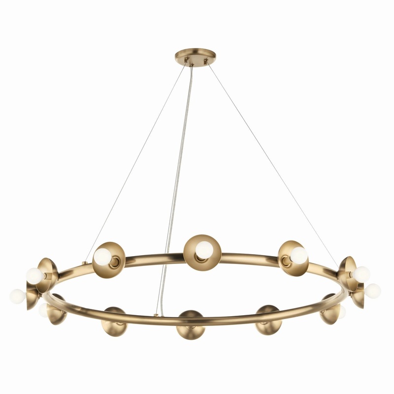 12 Light Chandelier from the Palta Collection in Champagne Bronze Finish by Kichler