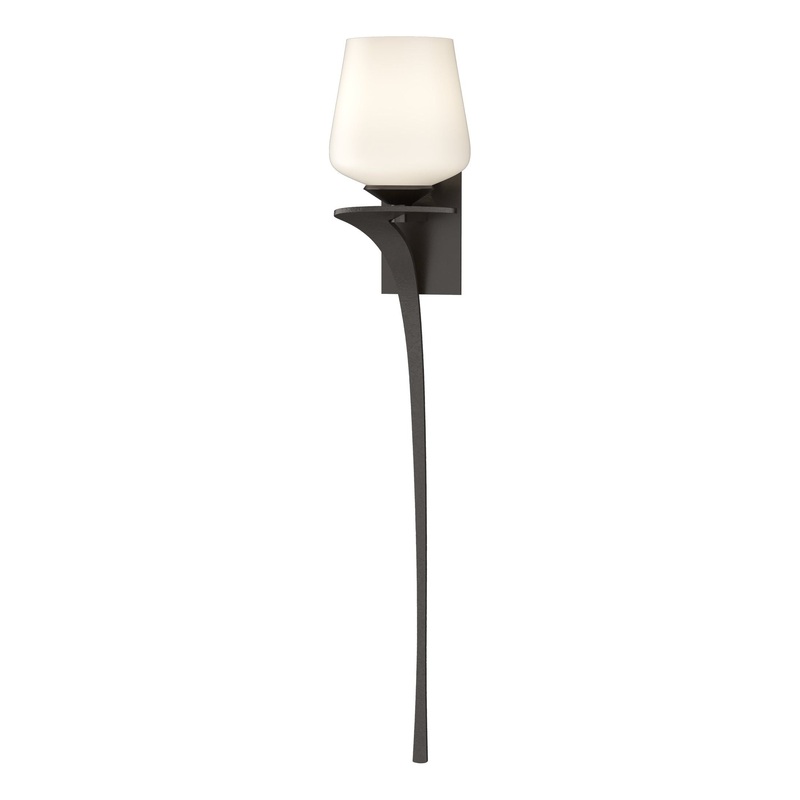Antasia Single Glass 1-Light Sconce Oil Rubbed Bronze Left