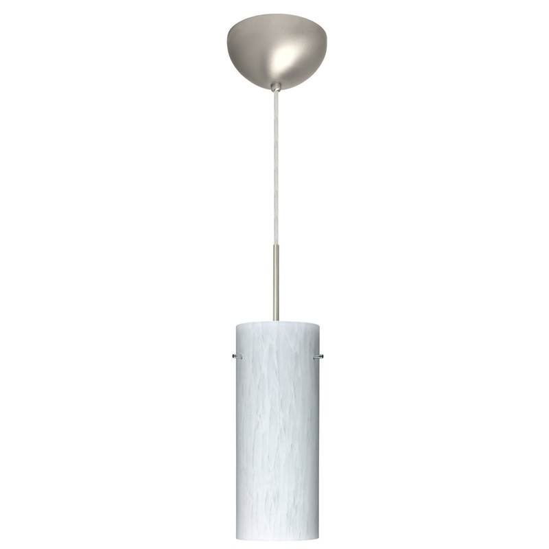 Besa 1JC-412319-LED-SN Stilo One Light Pendant Satin Nickel