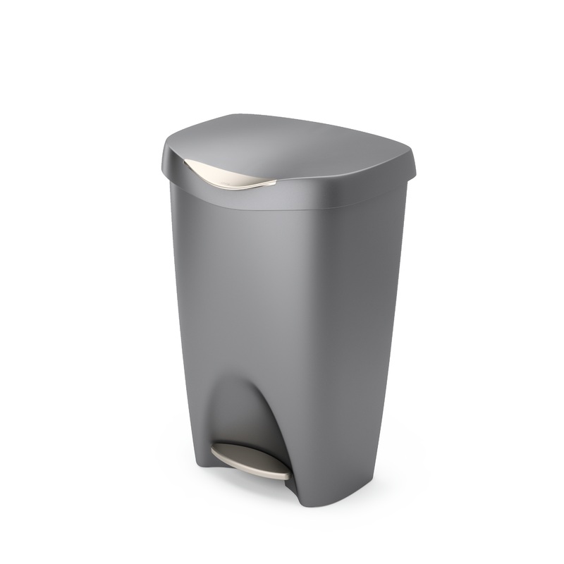 Brim 13 Gallon (50L) Trash Can with Lid Nickel
