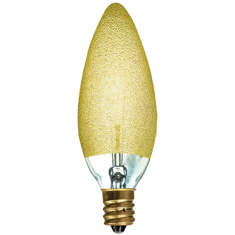 Bulbrite 144010 Crystal Light Bulb Amber Ice