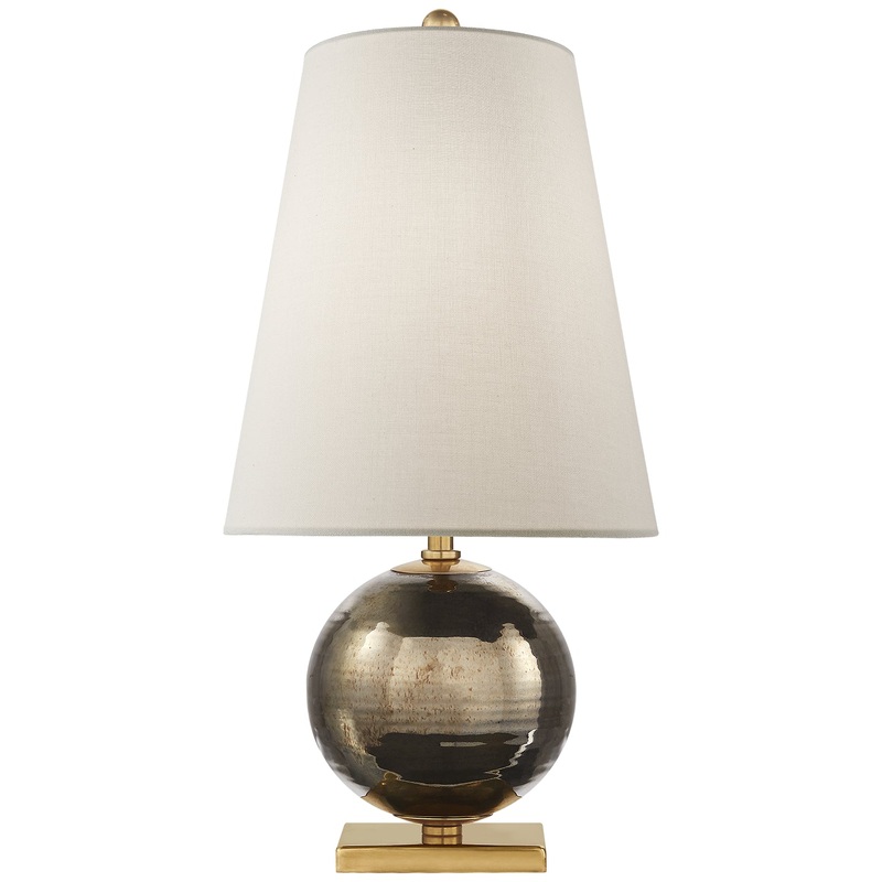 One Light Accent Lamp from the Corbin Collection in Black Pearl Finish by Visual Comfort Signature