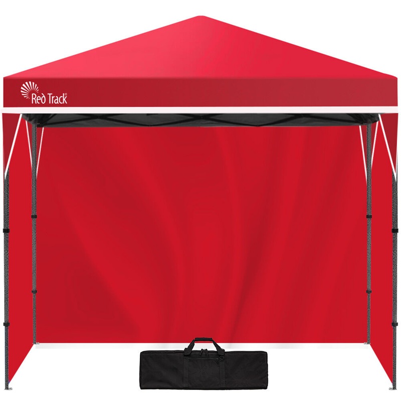 RED TRACK 3.6×2.2m Ultra Compact Folding Gazebo, Walls, Carry bag, Portable Outdoor Popup Marquee for Camping Beach