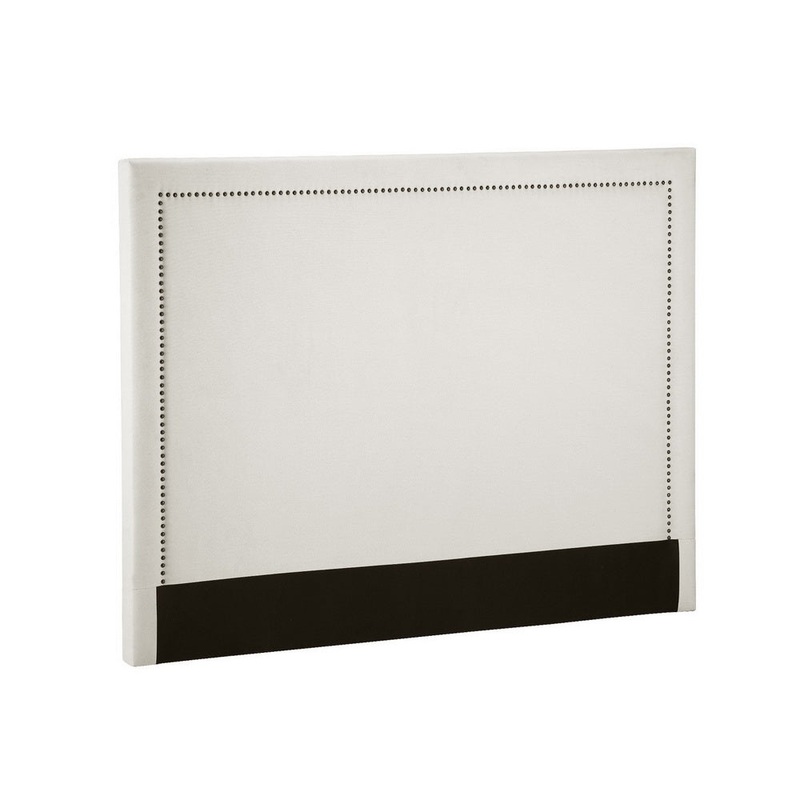 Artiss Bed Frame Bed Head Headboard Queen Fabric – RIVE Beige