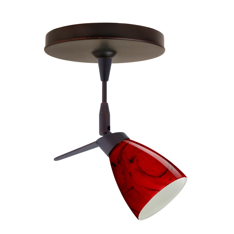 Besa 1SP-5044MA-BR Andi One Light Spotlight Bronze (Discontinued)