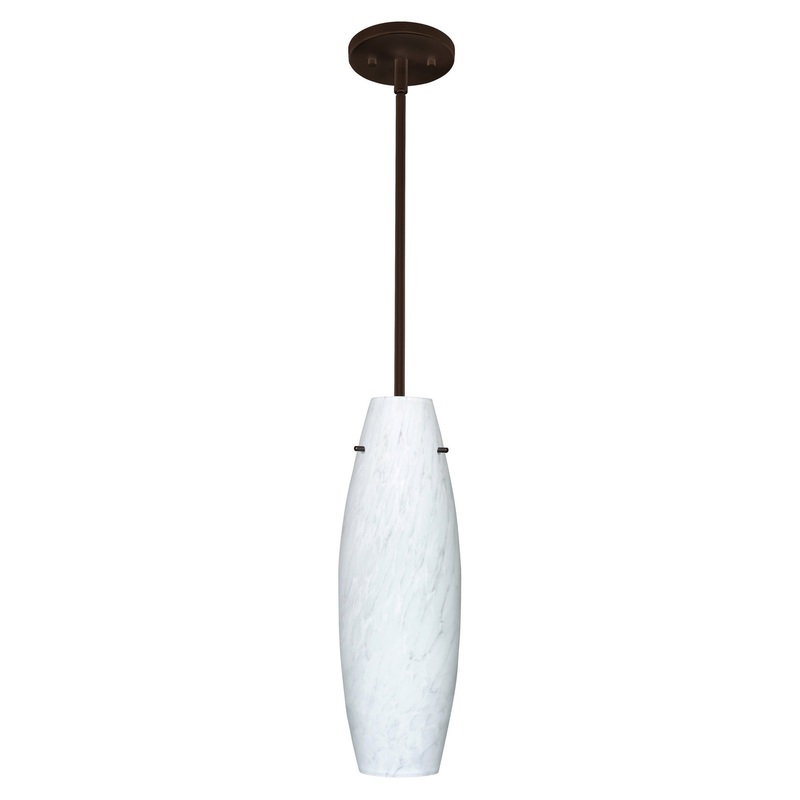 Besa 1TT-412719-LED-BR Tara One Light Pendant Bronze