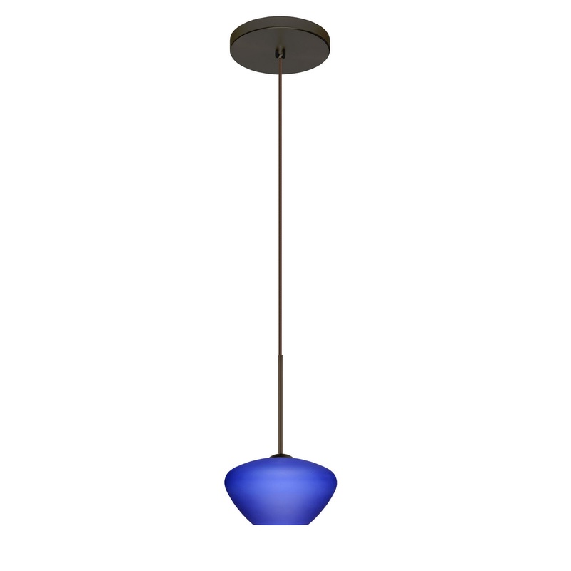Besa 1XT-541087-BR Peri One Light Pendant Bronze