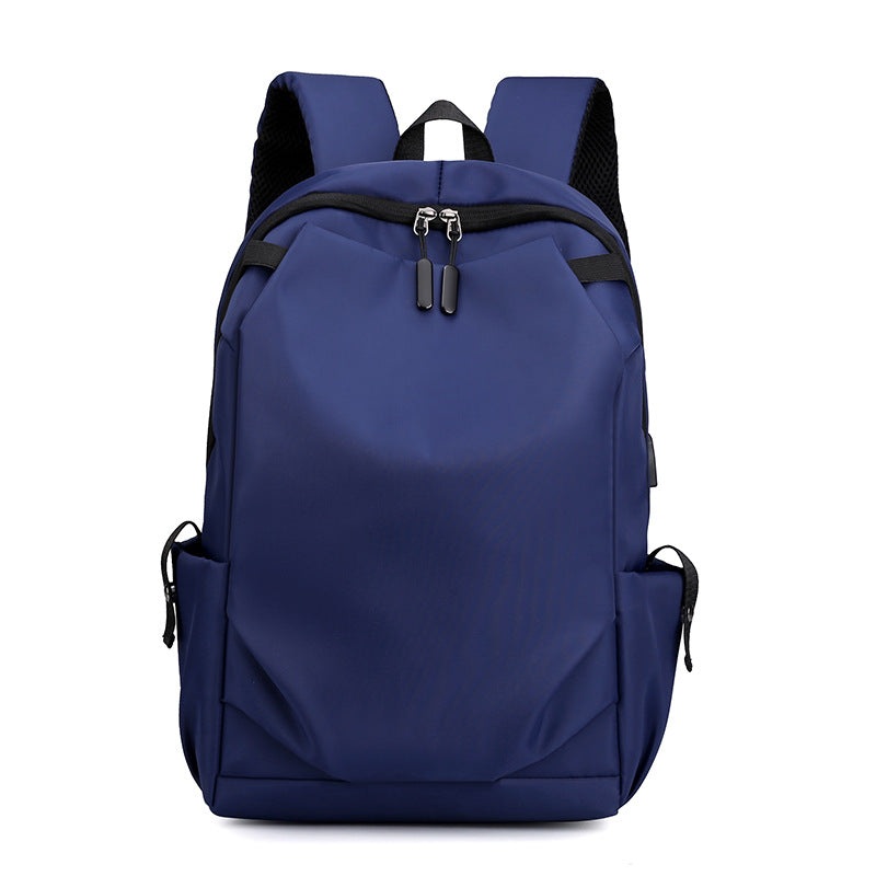 Blue Modern Anti-Theft Laptop Backpack with USB Charging Port – Water-Repellent Travel & Business Bag for 15.6 Inch Laptops