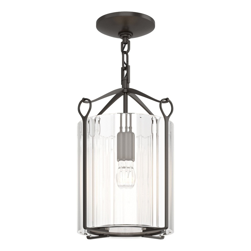 Bow Semi-Flush Oil Rubbed Bronze Clear Glass (ZM)